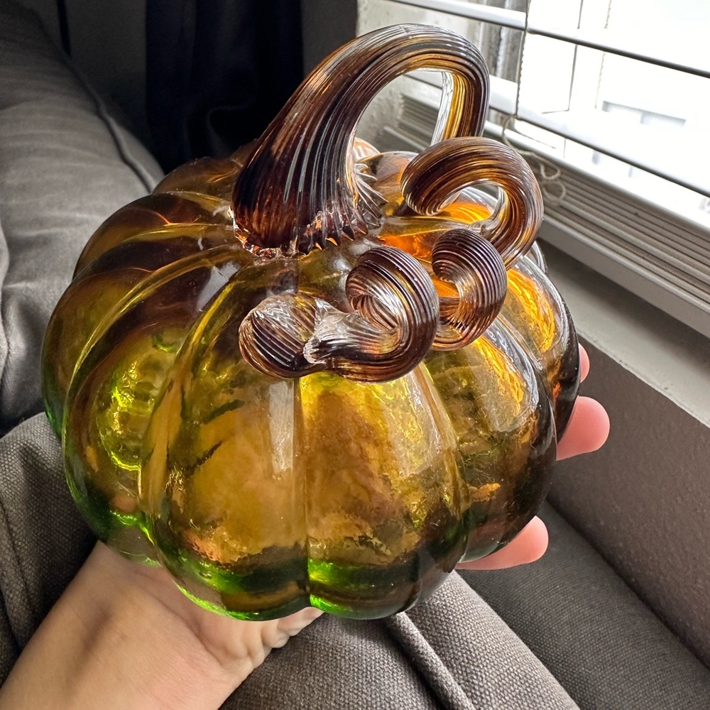Cute glass pumpkin